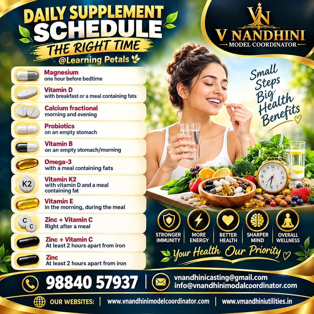 V Nandhini Model Coordinator Teenage Girls Model Recruitment Chennai